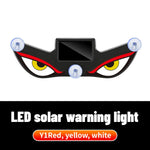 Solar Demon's Eye Car Dynamic Eyes LED Light Blinking Moving Eyes Car Lights Ambience Lamp Decoration No Wiring Required