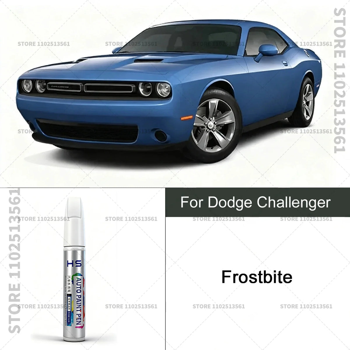 Car Paint Repair Pen For Dodge Challenger Paint Scratch Repair Accessories Blue White lifestyle view