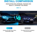 1pc Dynamic meteor Led Car Hood Lights Strip Universal Engine Hood Guide Decorative L lifestyle view