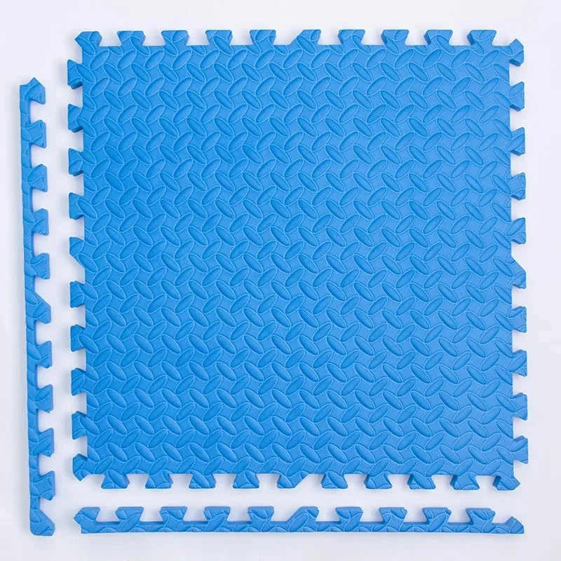 EVA Foam Puzzle Floor Mat | Interlocking Tiles for Home Gym and Kids close-up view