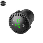Car Panel Electronic Clock 12V/24V | Touch Digital Clock with LED Display for Automoti close-up view