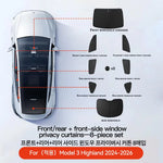 YZ for Tesla Model 3 Y Juniper Highland 2021-2025 Car Side Window Sunshade with Sucti lifestyle view