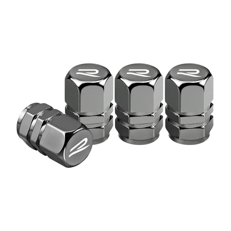 4Pcs Metal Car Tire Valve Caps for VW Models | Dust-Proof Tire Stem Covers additional angle