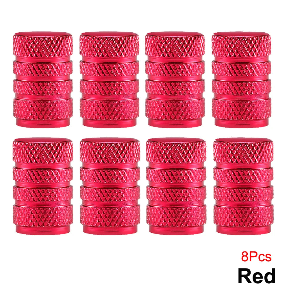 Aluminum Tire Valve Caps | Dustproof Universal Stem Covers for Cars, Bikes, Trucks, M lifestyle view
