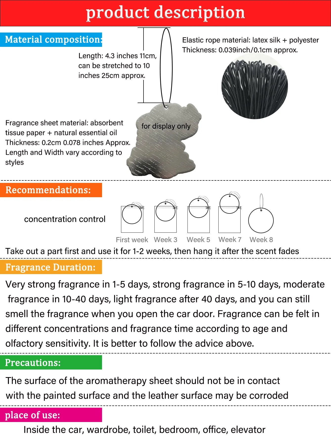 Dancing Frog Design "Sustainable Freshness" Long-Lasting Car Air Freshener - Aromatherapy Scented Paper Pendant, Suitable for Rearview Mirrors and Air Vents, Stress-Relief Fragrance Accessory, Car Air Freshener, Long-Lasting