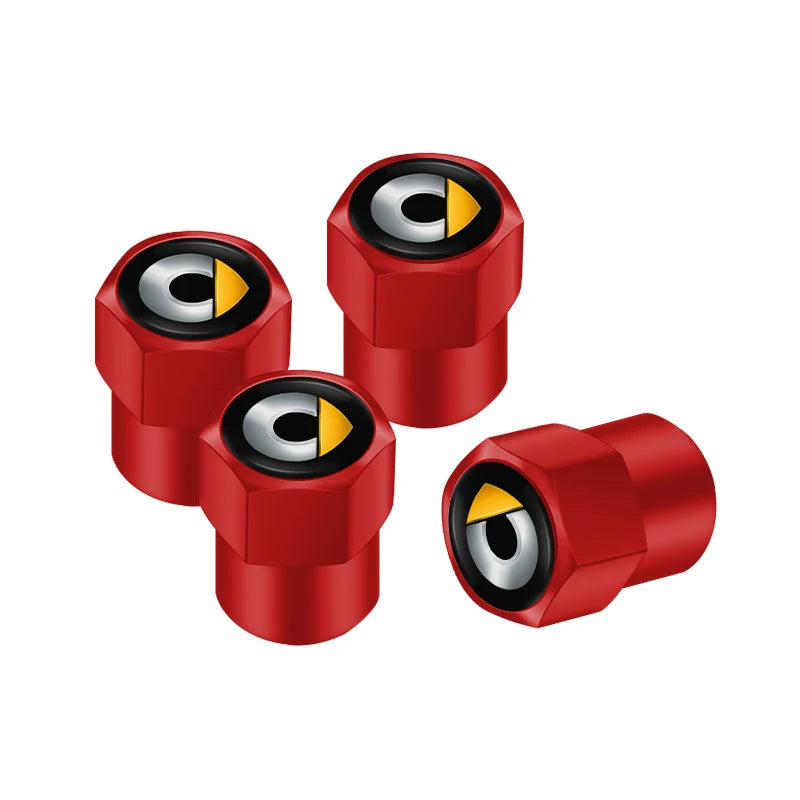 4pcs Aluminum Alloy Tire Valve Stem Caps for Smart Fortwo Forfour | Dust Proof Airtig lifestyle view