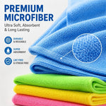 Microfiber Cleaning Cloth | Absorbent Dish Towel for Kitchen, Bathroom, Car detail view