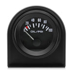 52mm 12V Car Gauge Set | Water Temp Oil Temp Oil Press Fuel Voltage Meter close-up view
