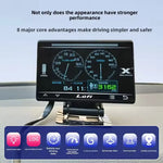 LUFI X7 4th OBD Gauge Multi-Function Car Monitor | Coolant and Exhaust Temp Display w alternate view