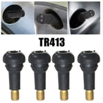 4pcs TR412/TR413 High Quality Tire Valve Stem Universal Rubber Tubeless Nozzle With Valve Core