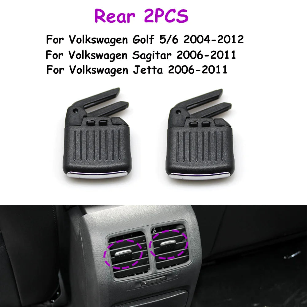 Golf 6 Sagitar Jetta Car Front Rear Air Conditioner AC Vent Grille Slider Outlet Tab Clip Repair Kit For Volkswagen  5KD819703