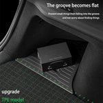 Tesla Model Y Juniper 2025-2026 Trunk Side Storage Box – TPE Rear Organizer with Fl additional angle