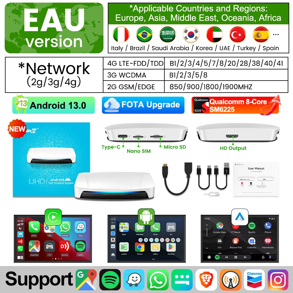 Carlinkit Pro 3 UHD Wireless CarPlay Android Auto AI Box | 128GB HDMI Video Output additional angle