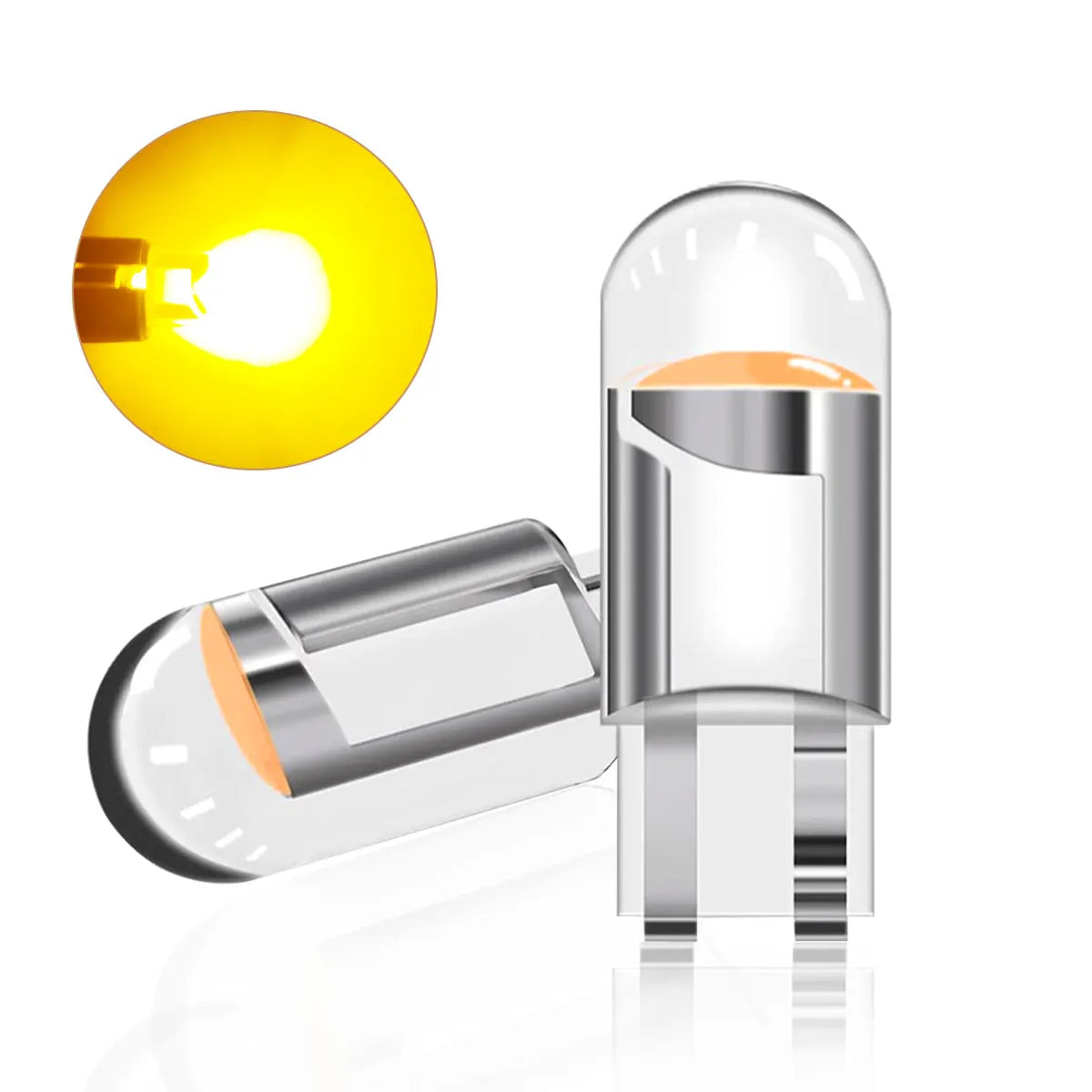 10Pcs 20Pcs Red Yellow White W5W T10 WY5W 192 194 168 LED Car Bulbs for Automotive Re alternate view