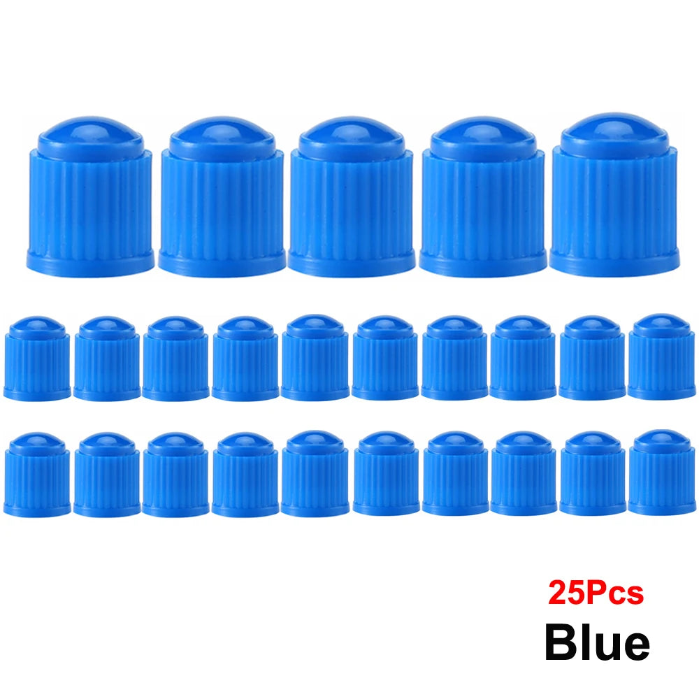 AUTCOAT Tire Stem Valve Caps | Universal Plastic Valve Covers for Cars, Trucks, Bikes detail view