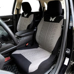 Car Seat Cover Full Set Universal Polyester Butterfly Pattern Embroidery close-up view