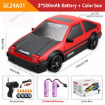 RC Drift Car 4WD Remote Control High Speed Racing Vehicle with LED Lights 2.4GHz Radio close-up view