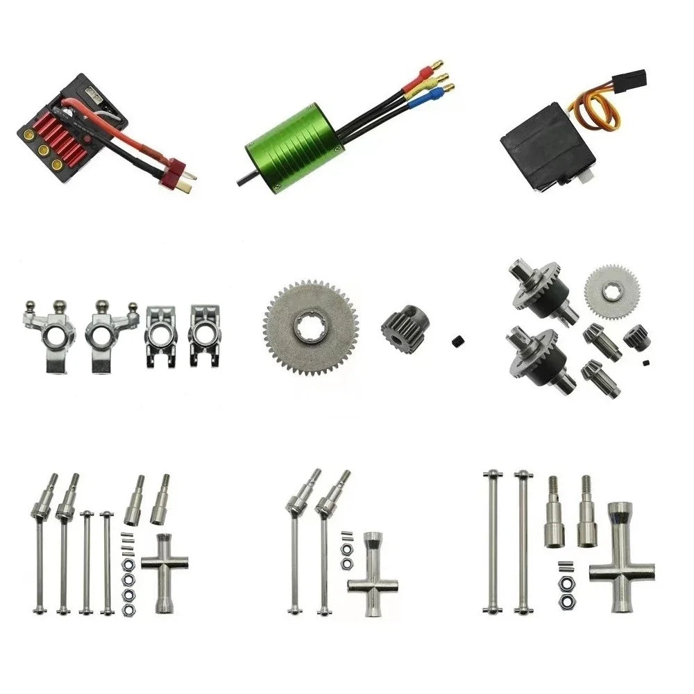 SCY 16101 PRO 16102 PRO 16103 PRO RC Car Brushless Metal Upgrade Parts DIY PARTS Original Parts Brus