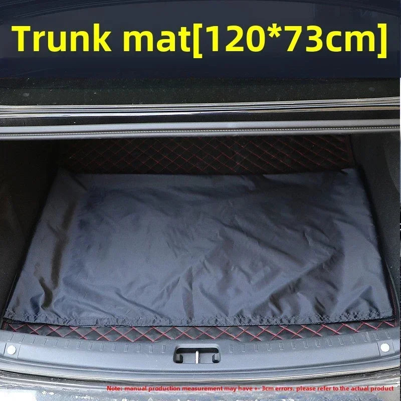 Waterproof Car Seat Cover for Front Rear Seats Dustproof Steering Wheel Trunk Mat close-up view