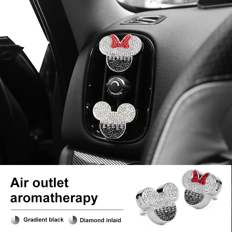 Diamond Car Air Outlet Aromatherapy Clip for Mini Cooper Air Vent Freshener Clip Scent Aroma Auto Interior Accessories