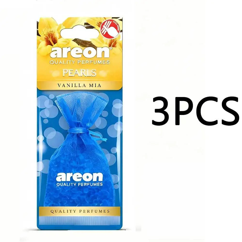 Apple Cinnamon Car Air Freshener Pearls | Hanging Scented Decor Set close-up view