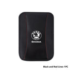 For Skoda Car Armrest Mat Center Console Arm Rest Protection Cushion Kamiq Karoq Octavia 2 3 Rapid Scala Kami Fabia VII VRS
