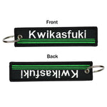 Double-Sided Embroidery Key Ring Keychain For Motocycle Keys detail view