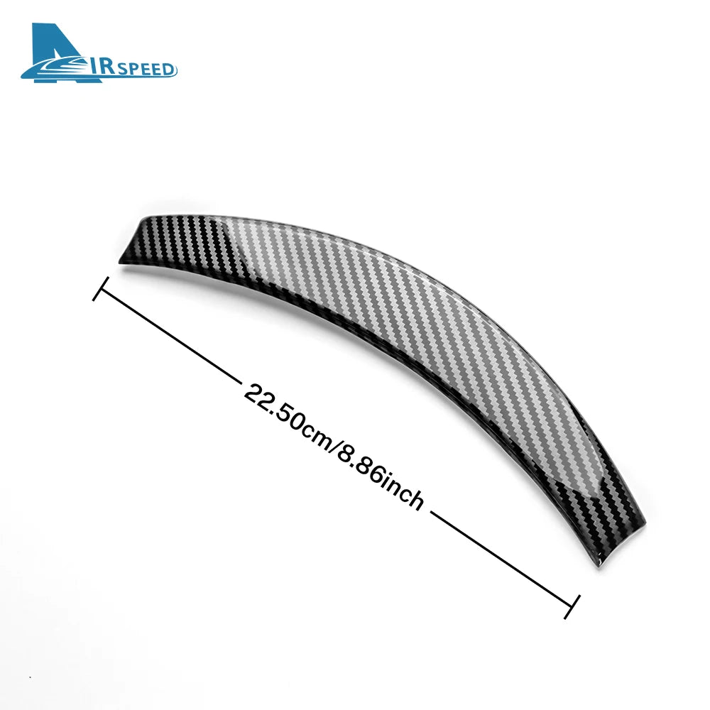 ABS Carbon Fiber Steering Wheel Frame Cover For Tesla Model 3 Highland 2024 Model Y Juniper 2025 Trim Car Interior Accessories