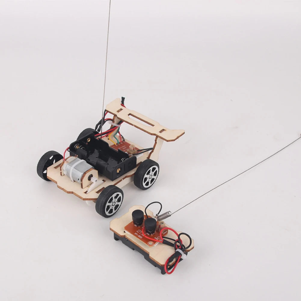 DIY RC Car Model Assemble Kit Mini Teaching Learning STEM Project Science Education Aid detail view