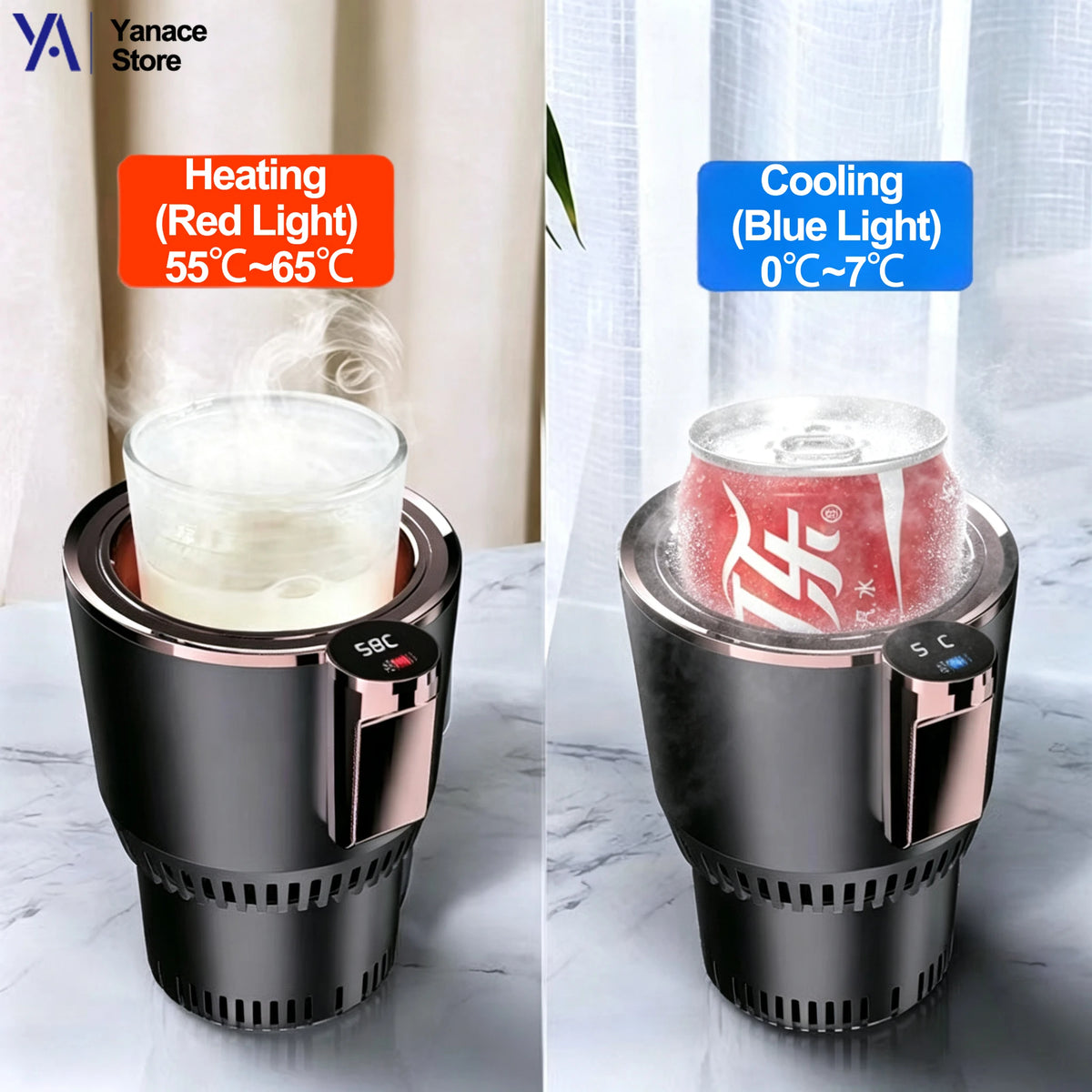 Portable Car 2-in-1 Hot & Cold Cup Holder