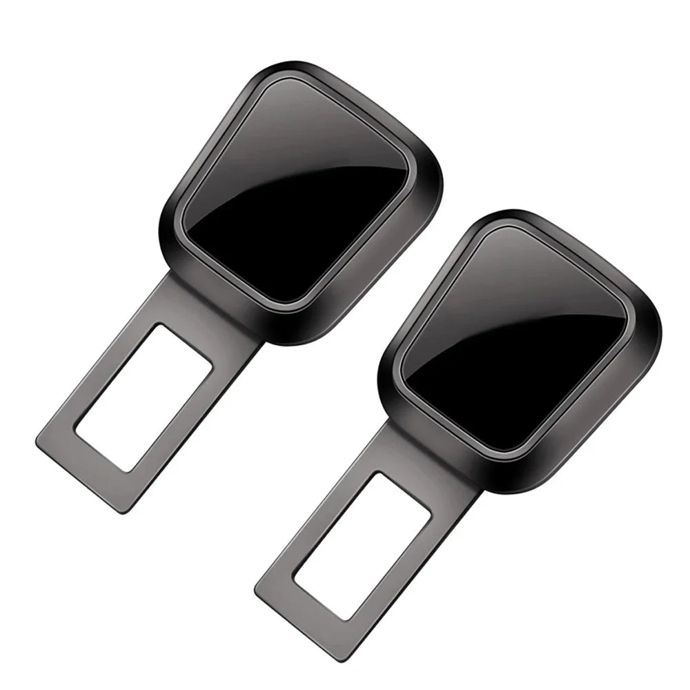1/2PCS Car Seat Belt Clip Extender Safety Seatbelt Lock Buckle Plug Thick Insert Socke close-up view