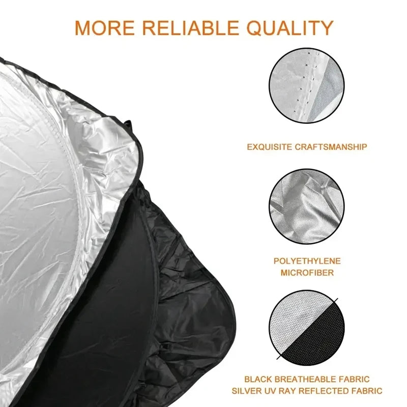 Car Windshield Sun Shade Foldable Sunshade Cover alternate view