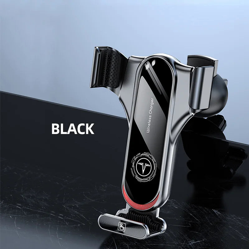 T11 15W Wireless Charger Smart Sensor Phone Holder Mount Auto sensing Wireless High Speed Electric Induction Fast Car Charging