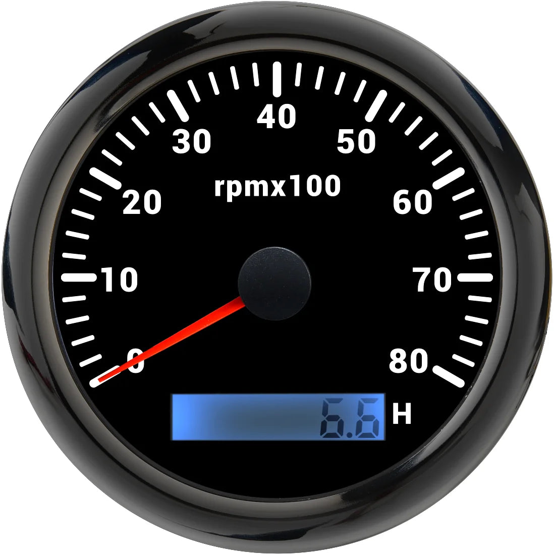 85mm Tachometer with LCD Hour Meter | 7 Color LED Backlight for Marine Boat Car detail view