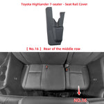 Middle Rear Seat Rail Track Cover Cap For Toyota Highlander 05-21 Car Seat Slide Rail lifestyle view