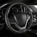 DIY Car Steering Wheel Cover Fiber Leather with Needle Braid on Steering Wheel Skid additional angle