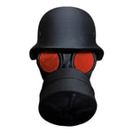 Gas Mask Trailer Hitch Cover | Unique Rust-Proof Helmet Plug for Receiver Tube additional angle