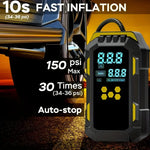 12V 2-in-1 Car Jump Starter and Tire Air Compressor | 150PSI Emergency Power Kit alternate view