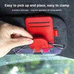 Car-Mounted Eyeglass Storage Box Sunshade Clip