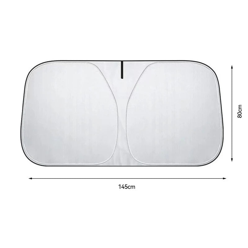 Front Windshield Sunshade Cover For Audi A5 2007-2026, UV Block, Heat Insulation, Interi detail view