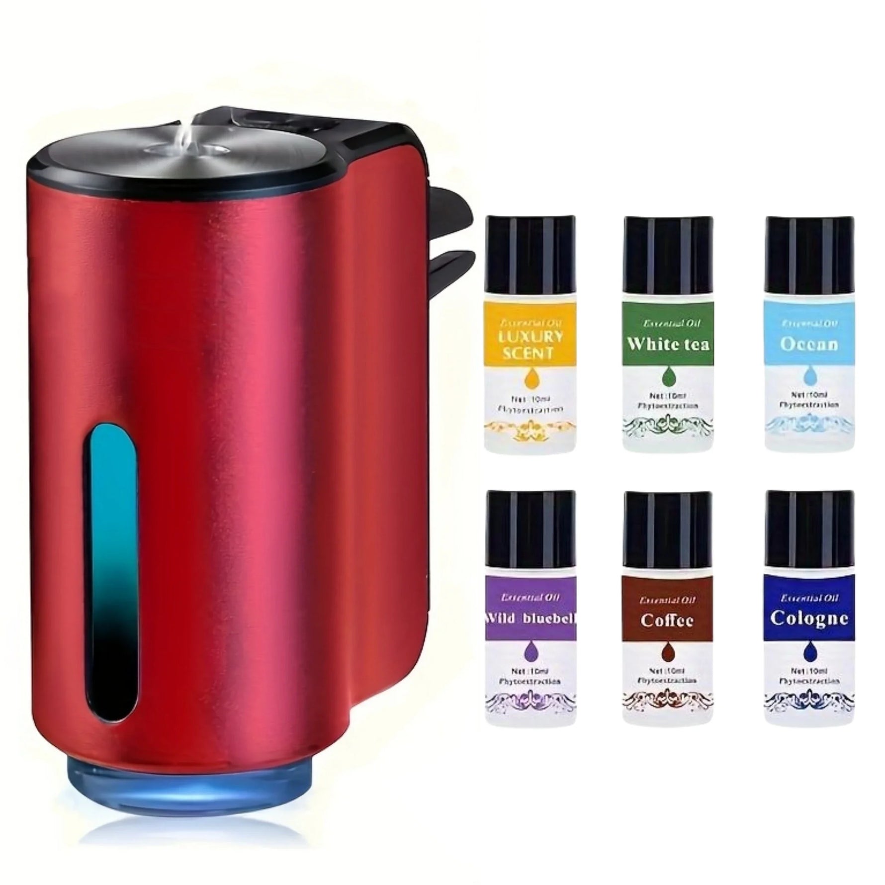 Car air freshener, three intensity adjustable, car aroma diffuser, portable freshener perfume fragrance
