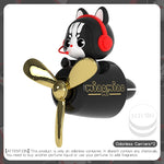 Cat Pilot Rotating Car Air Freshener Vent Clip | DIY Fragrance Aroma Diffuser Ornamen alternate view