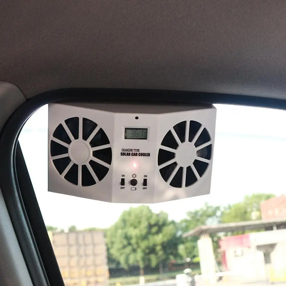 Car Fan Car Mounted Solar Energy Car Cycle Exhaust Fan Quick Car Ventilation Fan Air Circulation Cooling Fan