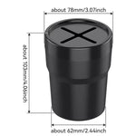 Mini Car Trash Can With Lid Leakproof Cup Holder Bin alternate view