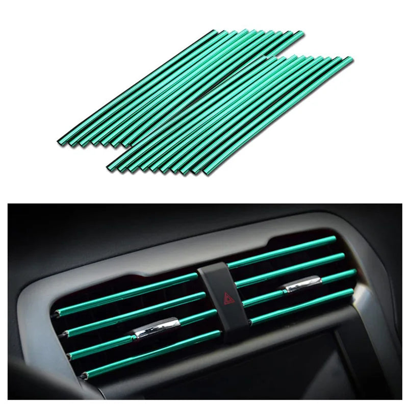 U-Shape Car Air Vent Trim Strip PVC 10 Pcs detail view