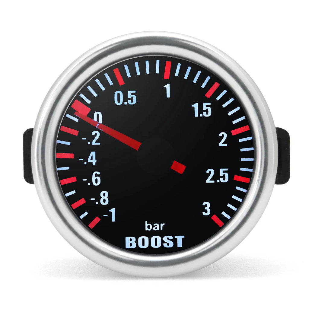 3.0 BAR 2" 52mm Mechanical Turbo Boost Car Gauge | White LED Display additional angle