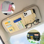 Car Sun Visor Card Holder Storage Box Sunglasses Clip