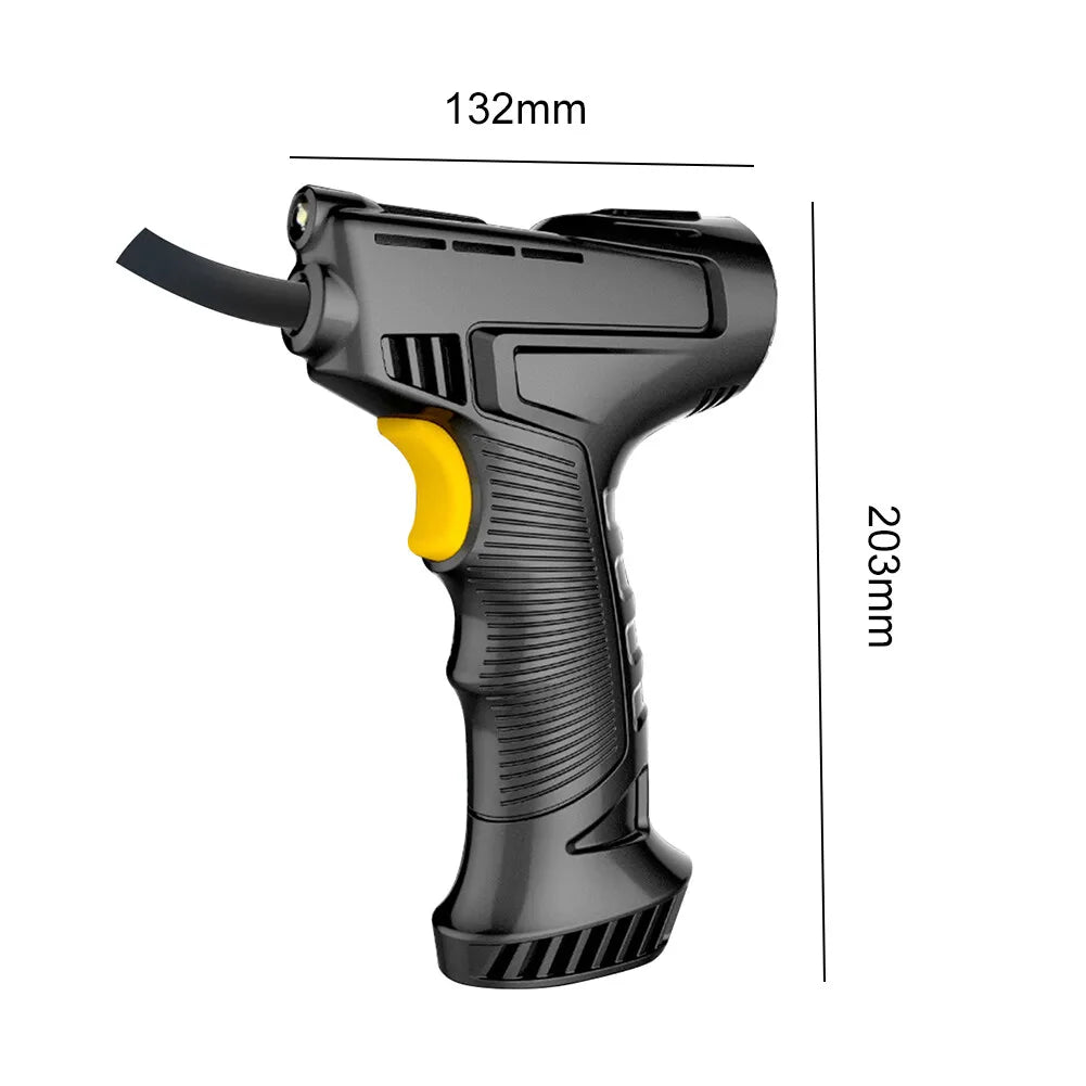 120W Automatic Cordless Car Tyre Inflator Portable Handheld LCD Digital Air Compressor Pump Tire Inflator Equipment