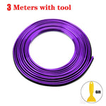 Car Moulding Decoration Flexible Strips1/3/5M Interior Auto Mouldings Car Cover Trim D close-up view