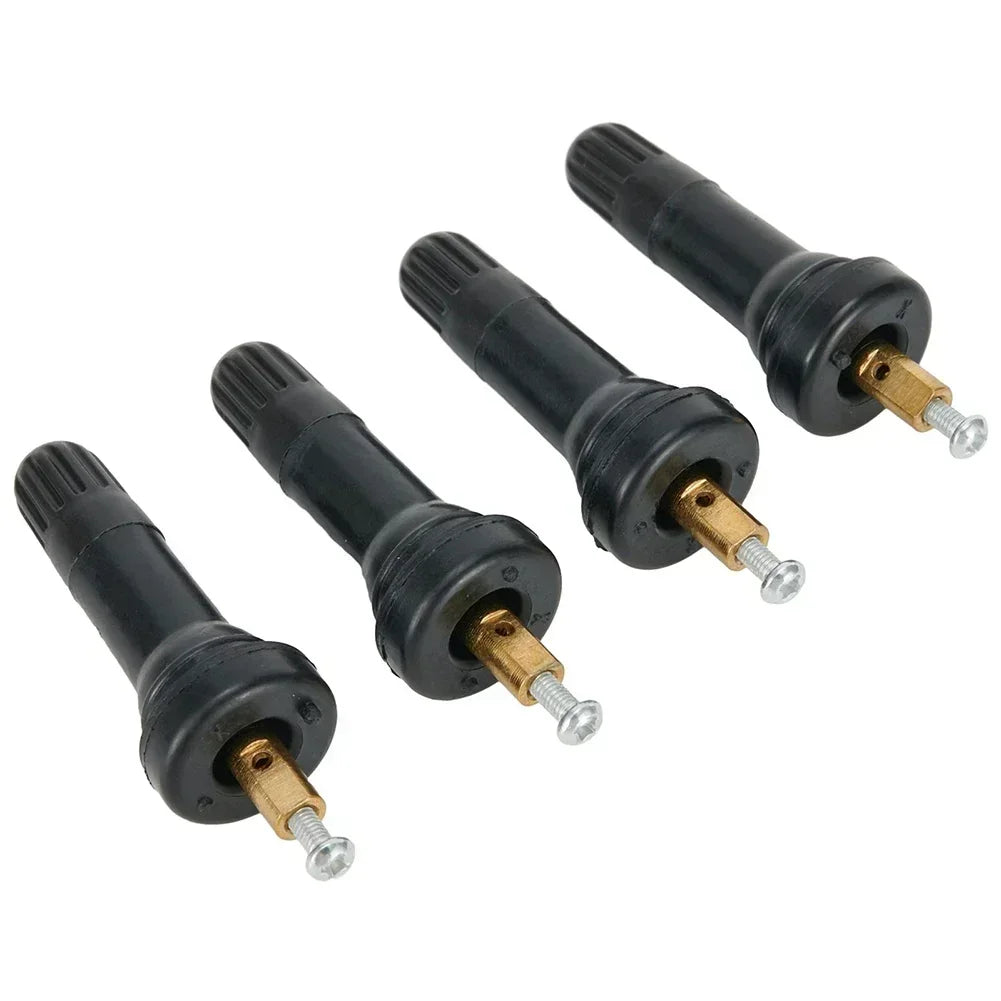 4pcs TPMS Tire Pressure Sensor Rubber Valve Stem | Snap-On Replacement for Chevy Cama lifestyle view